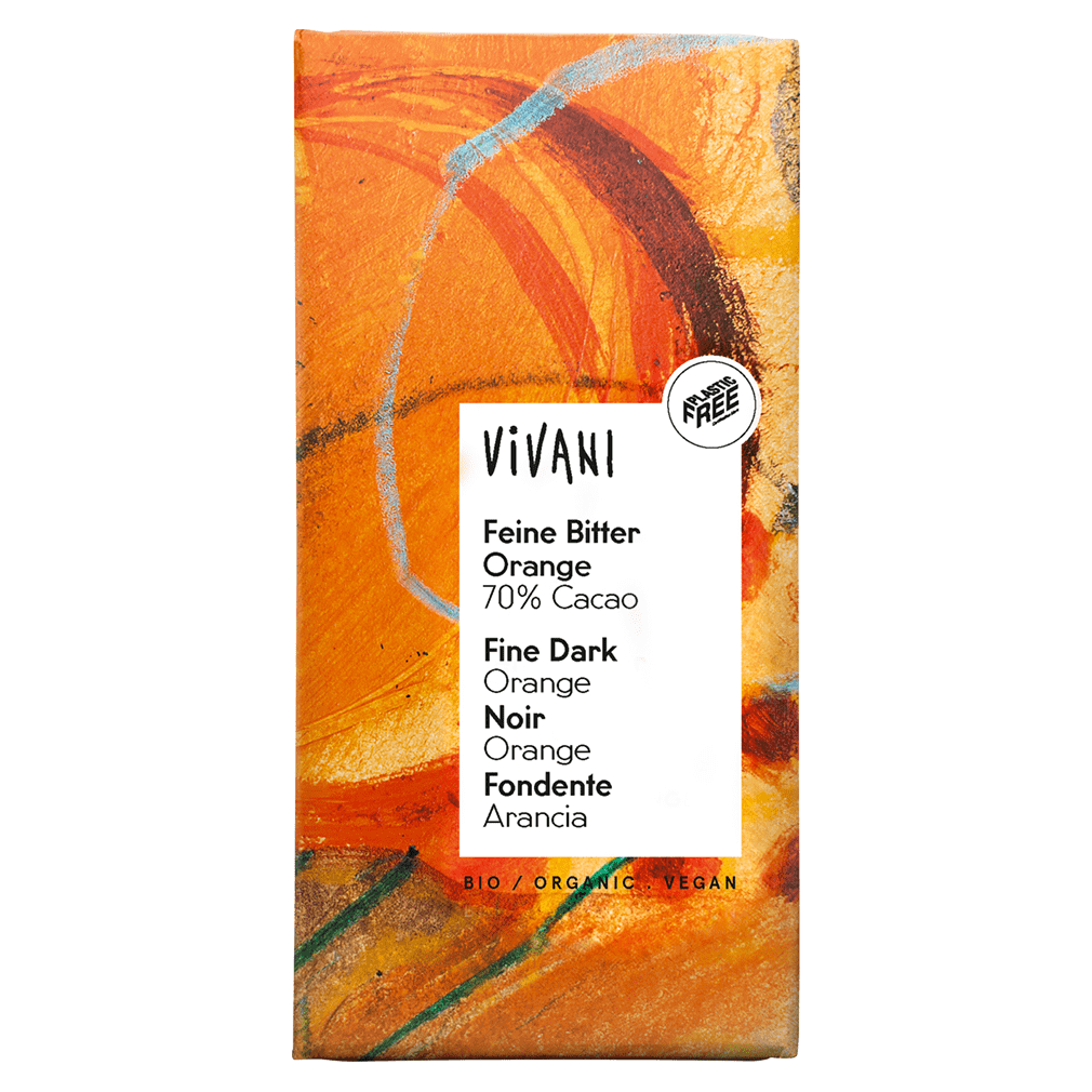 Bio Feine Bitter Orange Schokolade Bio Feine Bitter Orange Schokolade von Vivani