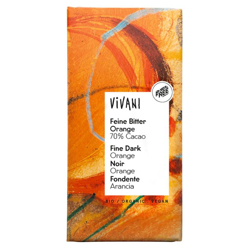 Bio Feine Bitter Orange Schokolade von Vivani