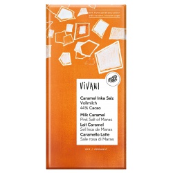 Caramel-Schokolade mit Inka-Sonnensalz Caramel-Schokolade mit Inka-Sonnensalz von Vivani
