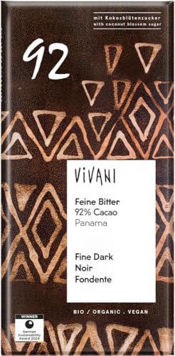 Feine Bitter 92% Cacao 12 x 80 gr Feine Bitter 92% Cacao 12 x 80 gr von Vivani