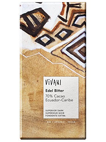 VIVANI Schokolade, Edel Bitter, 70% Cacao, 100g (1er Pack) von Vivani