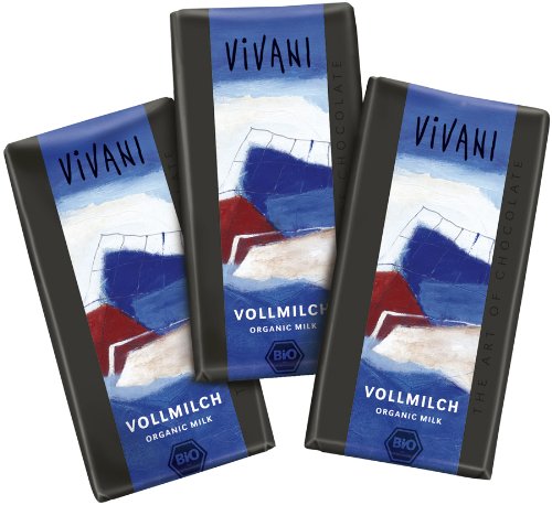 Vivani, Vollmilch Minitafeln, 12,5g Vivani, Vollmilch Minitafeln, 12,5g von Vivani