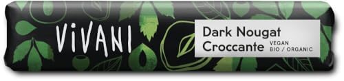 Dark Nougat Croccante Riegel 2 x 35 gr von Vivani