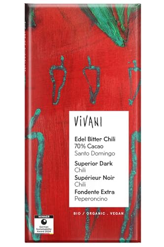 Edel Bitter Chili 70% Cacao 1 x 100 gr von Vivani