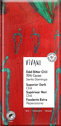 Vivani Bio Edel Bitter Chili 70% Cacao (6 x 100 gr) von Vivani