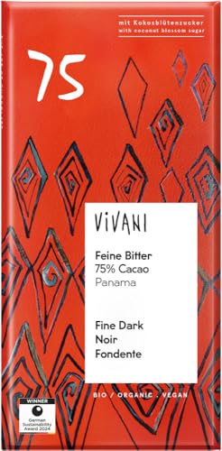 Feine Bitter 75% Cacao Panama 6 x 80 gr von Vivani