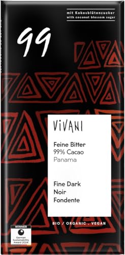 Feine Bitter 99% Cacao 6 x 80 gr von Vivani