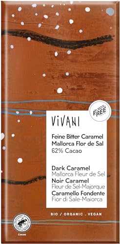 Vivani Bio Feine Bitter Caramel Mallorca Flor de Sal 62% Cac. (2 x 80 gr) von Vivani