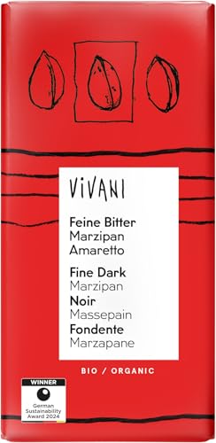 Vivani Bio Feine Bitter Marzipan Amaretto (6 x 100 gr) von Vivani