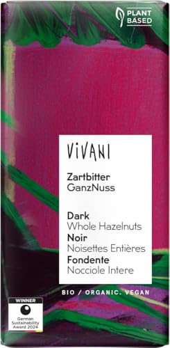 Vivani Bio Zartbitter GanzNuss (2 x 100 gr) von Vivani