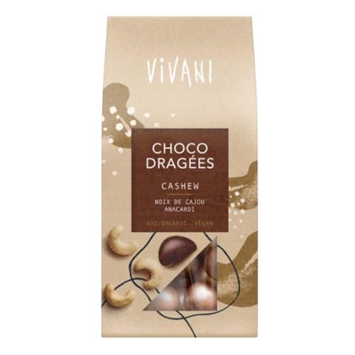 Vivani Choco Dragées, Cashew, 75g (1) von Vivani