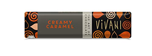 Vivani Creamy Caramel Schokoriegel, 18er Pack (18 x 40 g) von Vivani