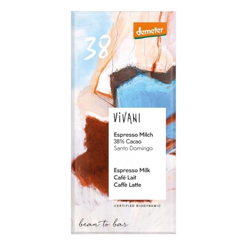 Vivani Espresso Milchschokolade, 38% Cacao, Santo Domingo, 90g (1) von Vivani