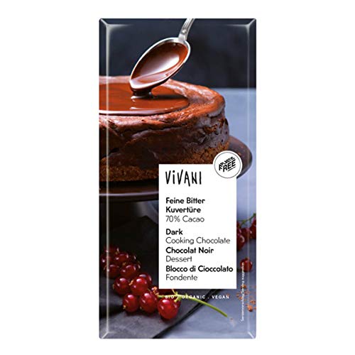 Vivani - Feine Bitter Kuvertüre 70% Cacao - 200 g - 10er Pack von Vivani