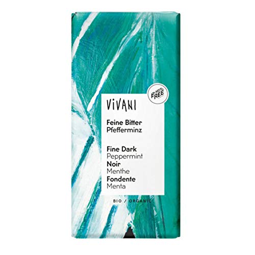 Vivani - Feine Bitter Pfefferminz Schokolade - 100 g - 10er Pack Vivani - Feine Bitter Pfefferminz Schokolade - 100 g - 10er Pack von Vivani