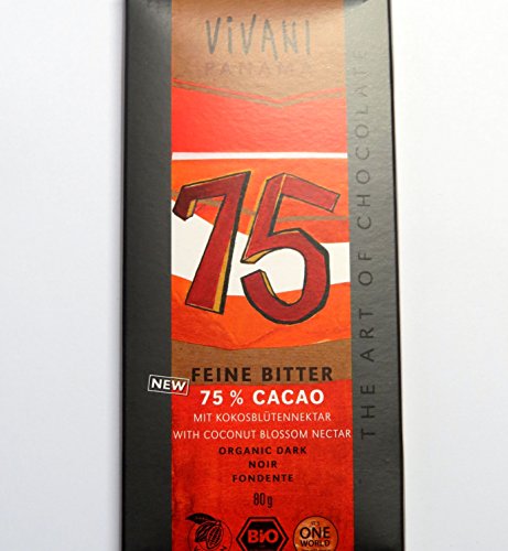 Vivani Feine Bitterschokolade mit Kokosblütenzucker (80 g) - Bio von Vivani