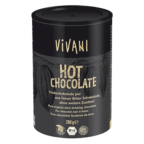 Vivani Hot Chocolate Trinkschokolade Pur Bio, 280g 8er Pack von Vivani