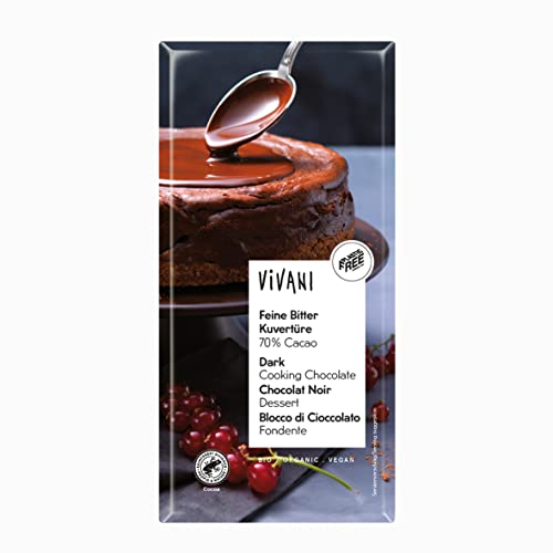 Vivani Kuvertüre Feine Bitter Bio Kuvertüre, 200 g von Vivani