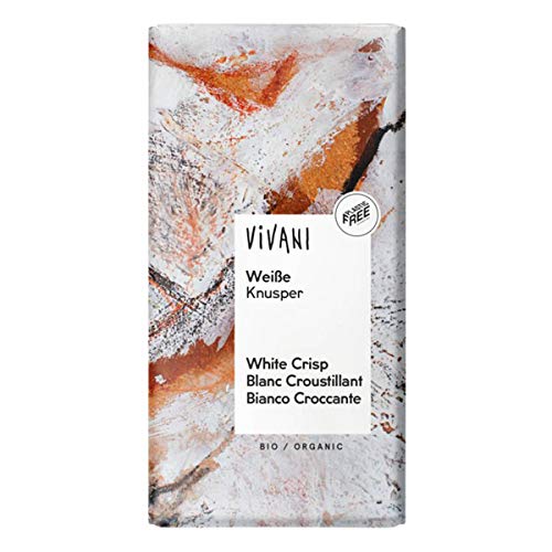 Vivani - Weiße Knusper Schokolade - 100 g - 10er Pack von Vivani