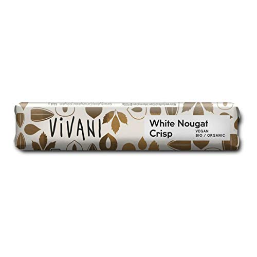 Vivani - White Nougat Crisp Riegel - mit Reisdrink - 35 g - 18er Pack von Vivani