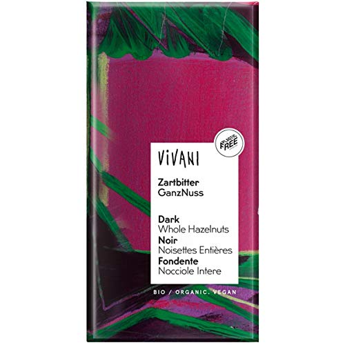 Vivani Zartbitterschokolade mit ganzen Haselnüssen (100 g) - Bio von Vivani