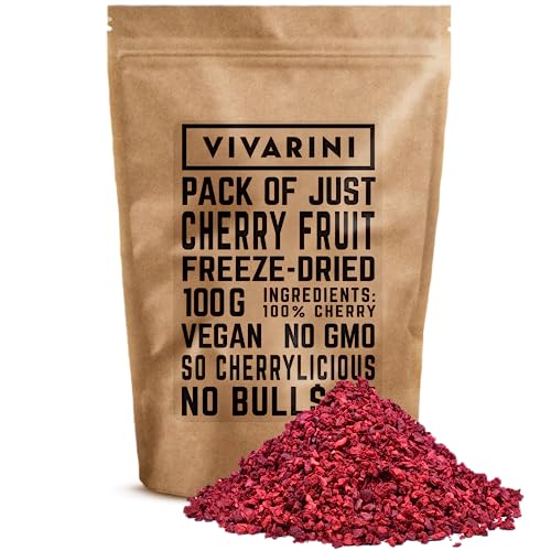 Vivarini Gefriergetrocknete Kirsche 100g | Fit als Snack | Ideale Ergänzung zu Aufgüssen von Vivarini