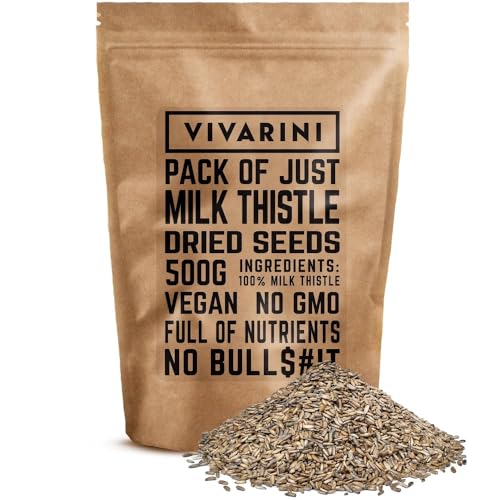 Vivarini Mariendistel 500g | Kräutergeschmack und tiefes Aroma | Ideale Ergänzung für Aufgüsse - Tee und Yerba Mate und Gerichte | Mariendistelsamen | 0,5kg von Vivarini