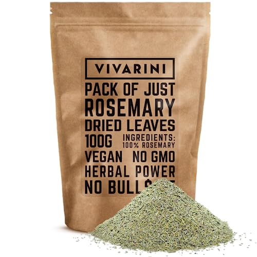 Vivarini Rosmarin 100g | Kräutergeschmack und tiefes Aroma | Ideale Ergänzung für Aufgüsse - Tee und Yerba Mate und Gerichte | 0,1kg von Vivarini