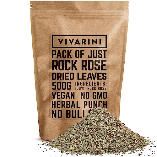 Vivarini Zistrose 1kg | Kräutergeschmack und tiefes Aroma | Zusatz zu Aufgüssen - Tee und Mate Tee | 1000g von Vivarini
