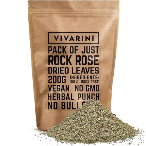 Vivarini Zistrose 200g | Kräutergeschmack und tiefes Aroma | Zusatz zu Aufgüssen - Tee und Mate Tee | 0,2kg von Vivarini