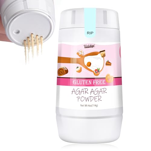 Agar Agar Pulver 114g, Agar Pulver zum Kochen, Marmeladen, Desserts und Süßigkeiten, Veganes Gelatineersatz, Lebensmittelqualität Verdickung und Geliermittel, Reich an Ballaststoffen Agar Agar Pulver 114g, Agar Pulver zum Kochen, Marmeladen, Desserts und Süßigkeiten, Veganes Gelatineersatz, Lebensmittelqualität Verdickung und Geliermittel, Reich an Ballaststoffen von Vividye