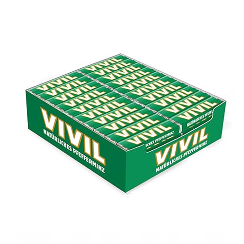 VIVIL Natürliches Pfefferminz Pastillen | 100 Stangen von Vivil
