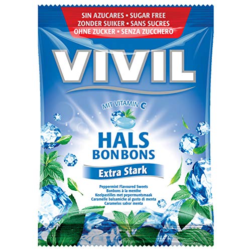 Vivil Halsbonbons Extra Stark mit Vitamin C ohne Zucker 2x80g von Vivil