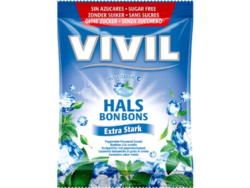 Vivil Halsbonbons Extra Stark zuckerfrei 80g von Vivil