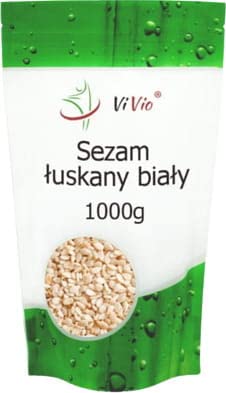 Geschälter weißer Sesam 1000g - VIVIO von Vivio