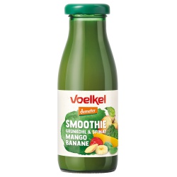 Grüner Smoothie mit Mango, Grünkohl & Spinat von Voelkel
