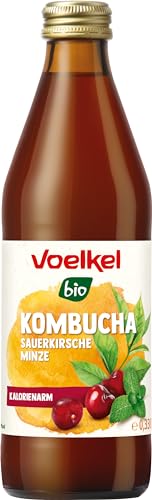 Voelkel Bio Kombucha Sauerkirsche Minze (6 x 0,33 l) von Voelkel