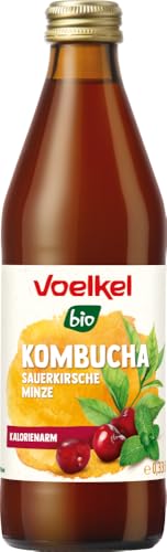 Voelkel Bio Kombucha Sauerkirsche Minze (6 x 0,33 l) von Voelkel