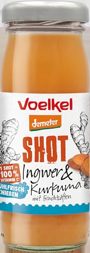 Voelkel Bio Shot Ingwer & Kurkuma, kühlpflichtig (6 x 95 ml) von Voelkel