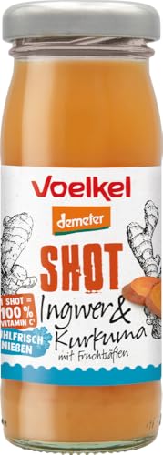 Voelkel Bio Shot Ingwer & Kurkuma, kühlpflichtig (6 x 95 ml) von Voelkel