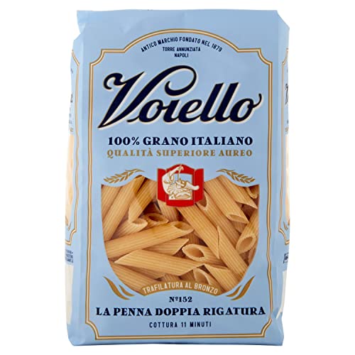 Voiello Pasta Penne Rigate 1er pack von 500 Gramm / Premium Qualität aus Italien / Reich an Protein. von Voiello