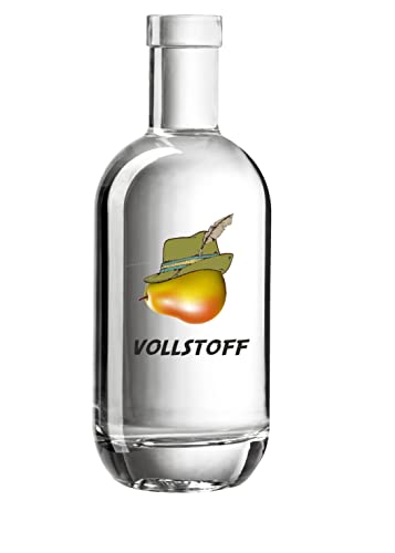 Vollstoff ® Birnen Schnaps mit Hut Edle Birne Williams 0,5l Männergeschenk Vollgoas Vollgerät von Vollgoas