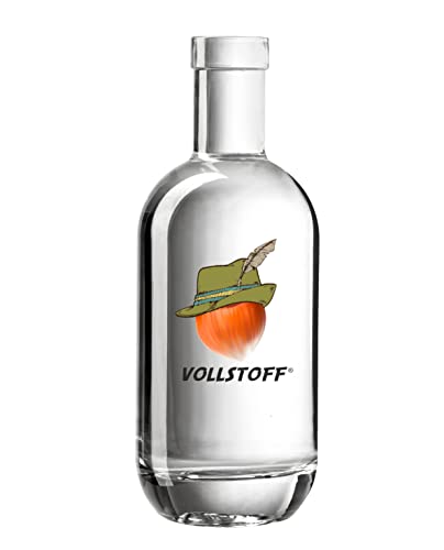 Vollstoff ® Haselnuß Schnaps mit Hut Männergeschen für Weihnachten 0,5L 36% Vol. von Vollgoas