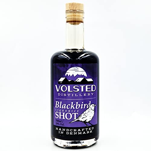 Volsted Distillery Lakritzlikör | Blackbird Lakrids Shot | Dänscher Likör | 20% Vol | 700ml von VOLSTED DISTILLERY