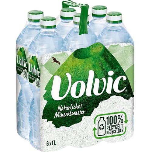 Volvic Naturelle stilles Mineralwasser, 12er Pack (12 x 1 l) EINWEG von Volvic