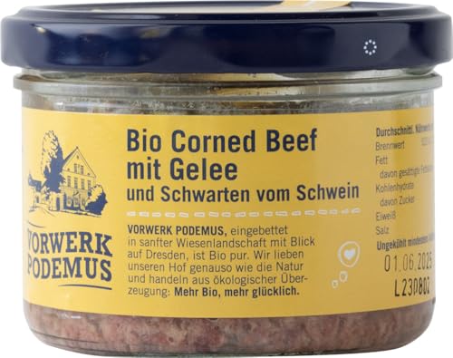Bio Corned Beef mit Gelee 18 x 170 gr Bio Corned Beef mit Gelee 18 x 170 gr von Vorwerk Podemus