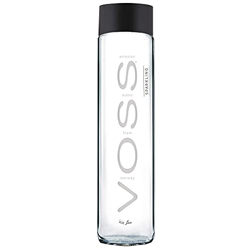 Voss Artesian SPARKLING Gletscher Wasser in Glasflasche 0,8 Liter von Voss
