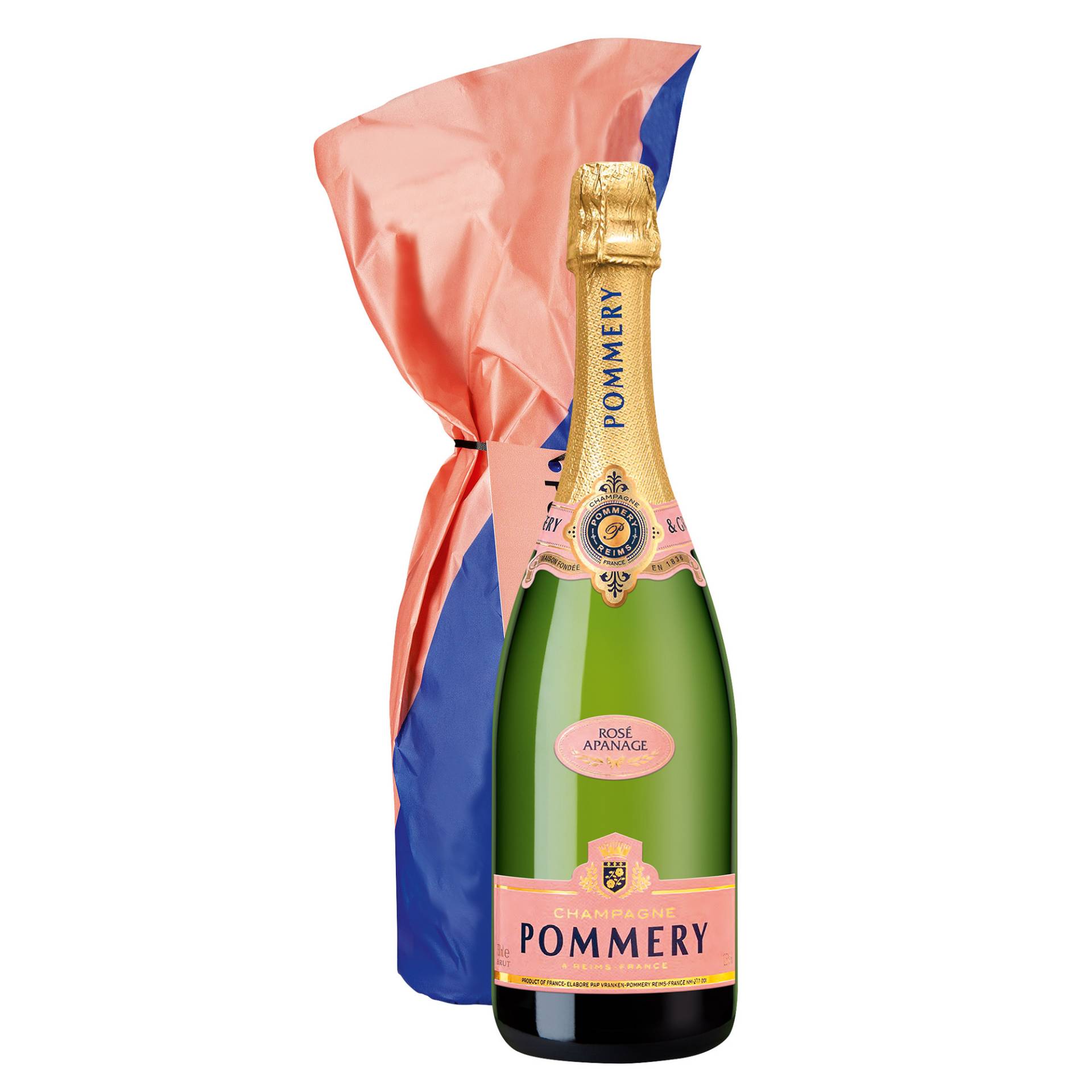 Champagne Pommery Apanage Rosé, Champagne AC, in Designpapier, Champagne, Schaumwein von Vranken-Pommery - 51100 Reims - France