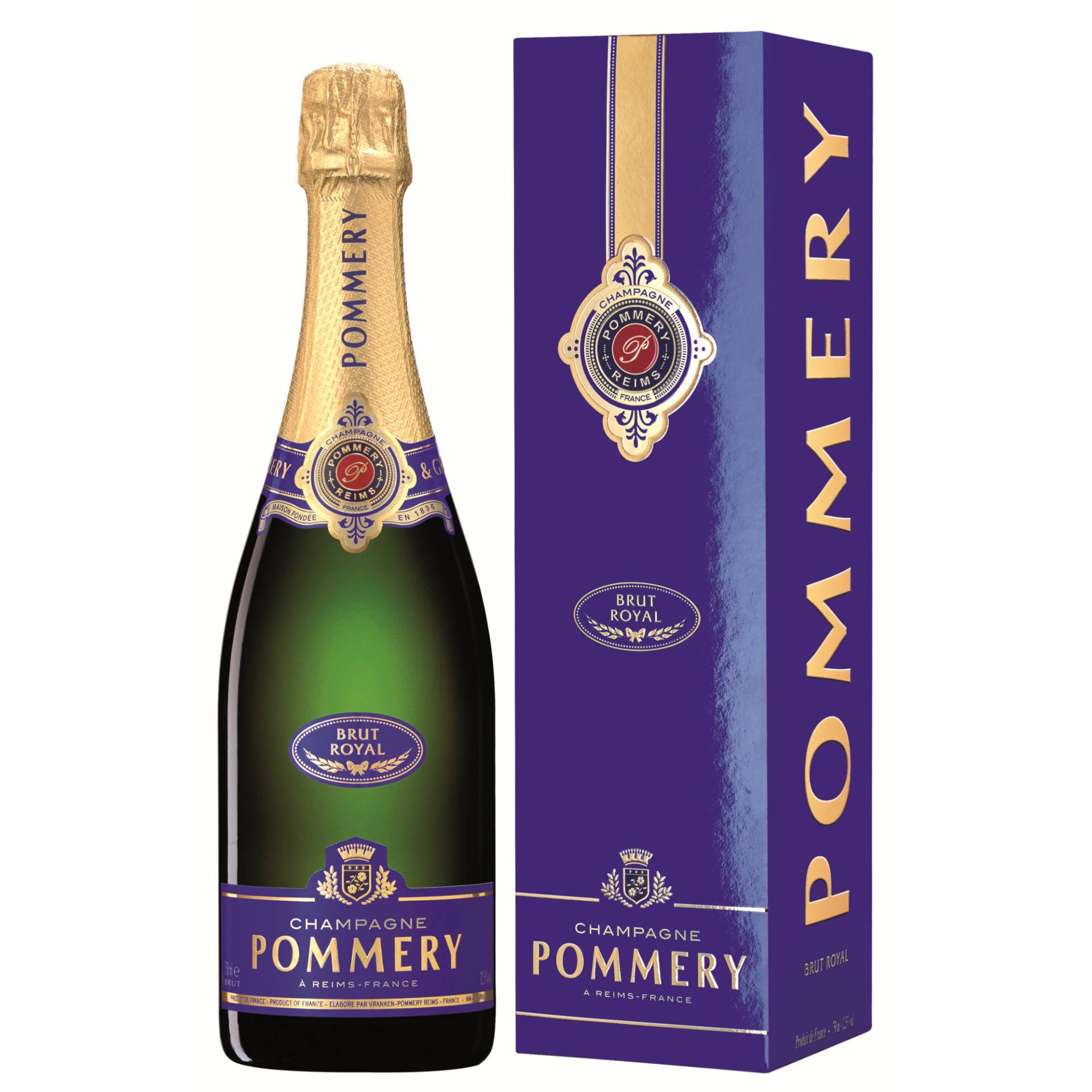 Champagne Pommery Royal, Brut, Champagne AC, Geschenketui, Champagne, Schaumwein von Vranken-Pommery - 51100 Reims - France