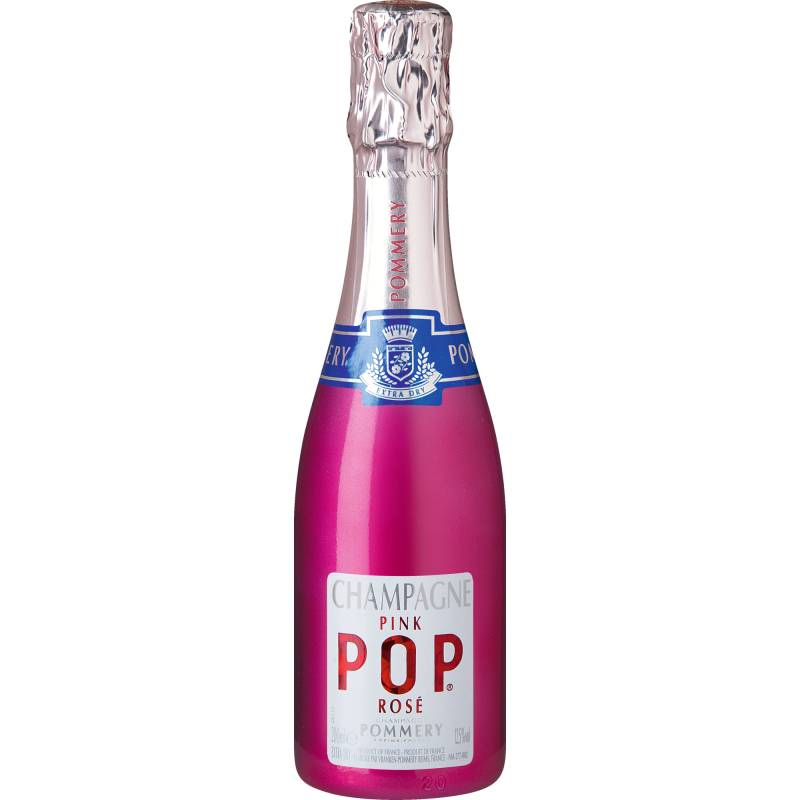 Champagner Pommery Pink POP, Brut, Champagne AC, 0,2 L, Champagne, Schaumwein von Vranken-Pommery - Reims - France